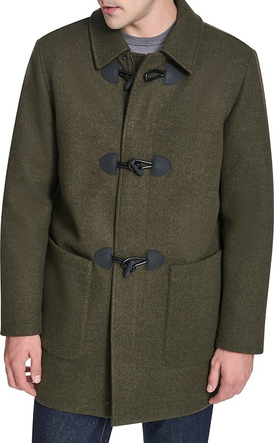 Cole Haan Spread Collar Regular Fit Duffle Coat