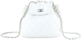 Chanel White Leather Backpacks