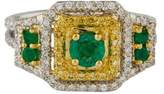 Thumbnail for your product : Ring 18K Emerald & Diamond Cocktail