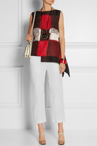 Thumbnail for your product : Marni Cropped cotton and linen-blend twill straight leg pants