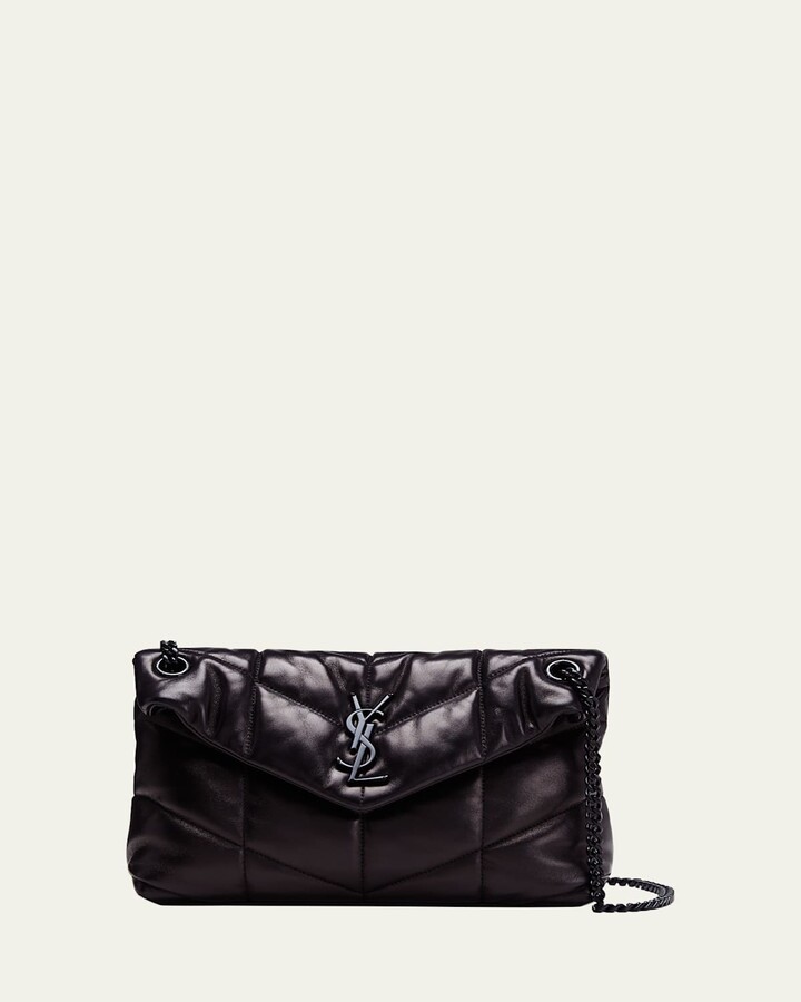 Saint Laurent Lou Puffer Small Shoulder Bag in Quilted Leather