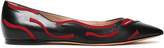 Thumbnail for your product : Valentino Garavani Appliqued Leather Ballet Flats