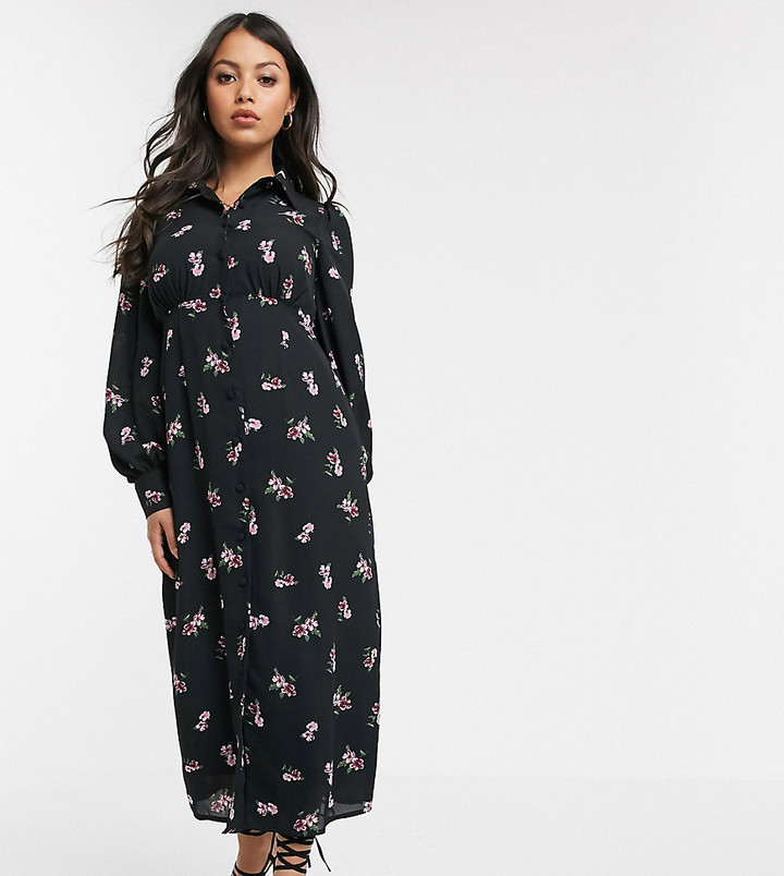 floral midi tea dress