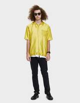Thumbnail for your product : Sacai Silk Grid Shirt in Yellow