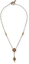 Thumbnail for your product : Konstantino Sterling Silver, 18k Gold & Rhodolite Y Necklace