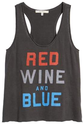 Junk Food Clothing Red, Wine & Blue Tank