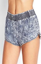Thumbnail for your product : Forever 21 Acid Wash Denim Dolphin Shorts