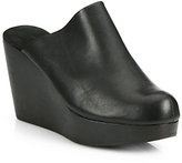 Thumbnail for your product : Rachel Comey Warren Leather Wedge Mules