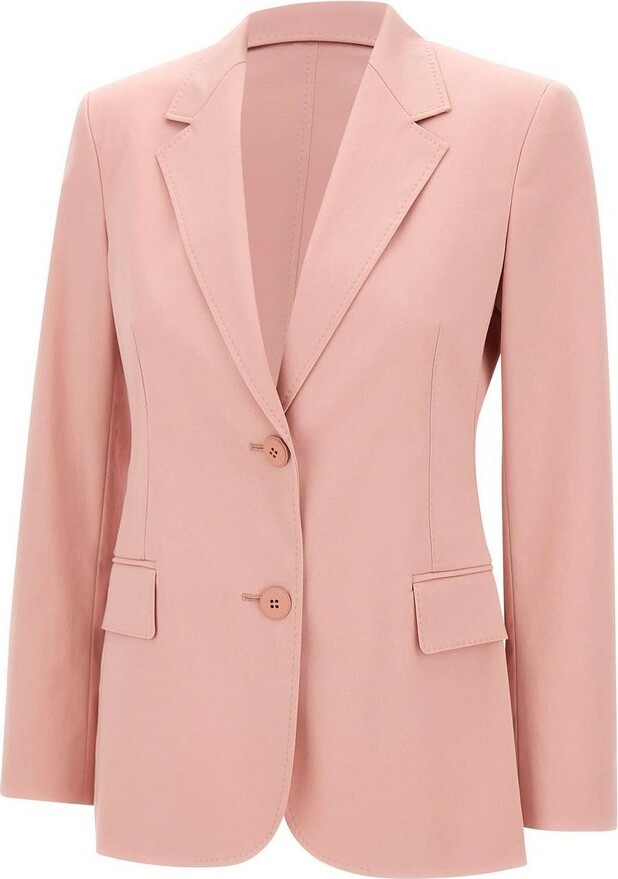 Studio Max Mara Yuppy Single-Breasted Long-Sleeved Blazer