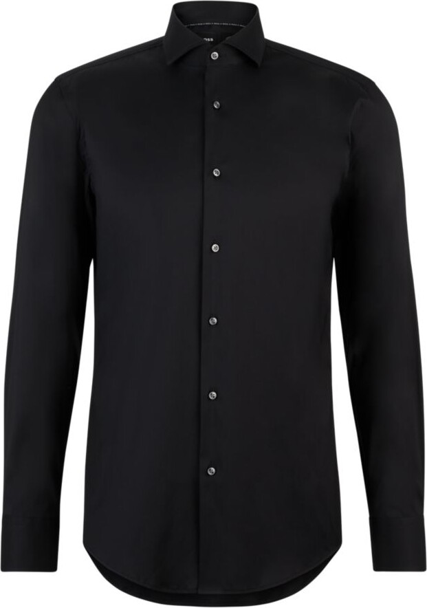 HUGO BOSS Slim-fit shirt in easy-iron poplin