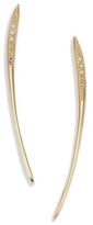 Thumbnail for your product : Mizuki Icicles Diamond & 14K Yellow Gold Long Curved Slice Linear Earrings