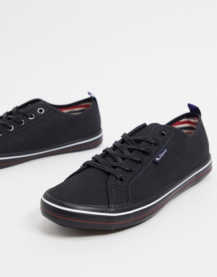 black plimsoll shoes
