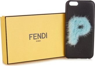 Fendi Leather Iphone® 6 Case - Black Blue