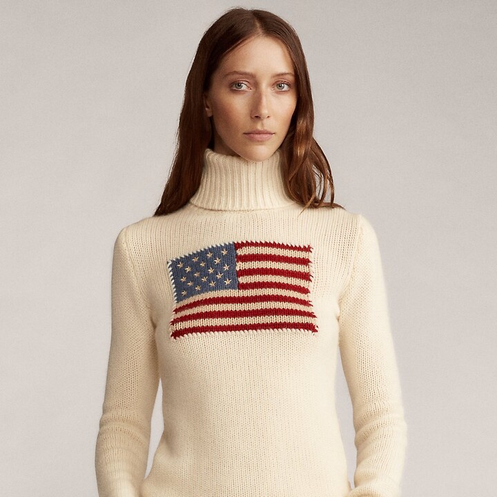 ralph lauren womens flag sweater