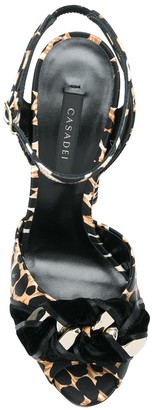 Casadei Leopard Print Sandals