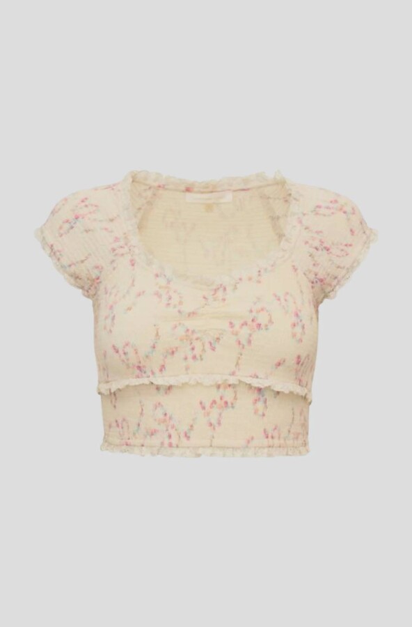LoveShackFancy Women's Cambron Top In Magnolia