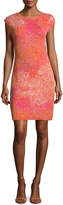 Thumbnail for your product : M Missoni Cap-Sleeve Jacquard Sheath Dress, Multi