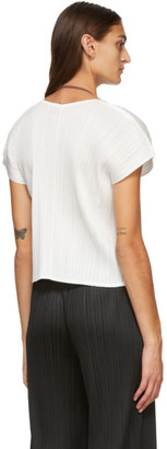 Pleats Please Issey Miyake Off-White June Blouse
