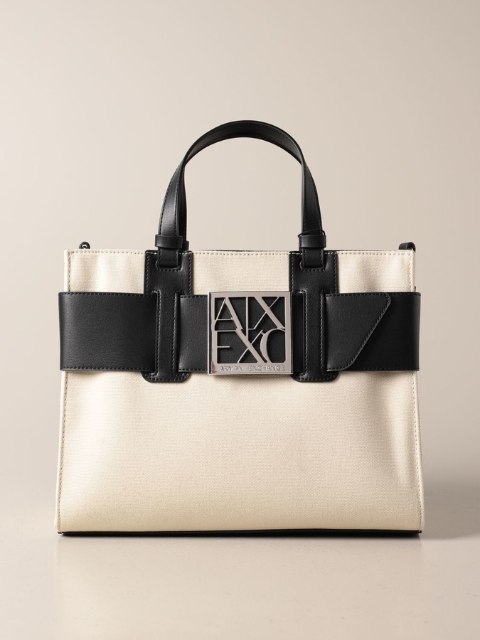 Armani Exchange Canvas Handbag ShopStyle Shoulder Bags