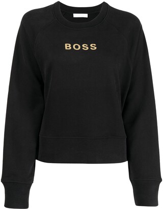 HUGO BOSS Slogan Print Sweatshirt - ShopStyle