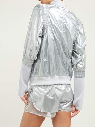 adidas by Stella McCartney Metallic Shell Performance Jacket - Womens - Silver