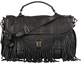 Thumbnail for your product : Proenza Schouler Women's Fringed PS1 Medium Shoulder Bag-BLACK, BLUE