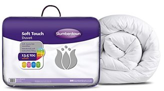 Slumberdown Soft Touch 13.5 Tog Duvet, White, Single