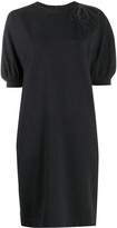 Thumbnail for your product : Brunello Cucinelli Drape-Bead Shift Dress