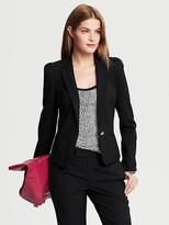 Thumbnail for your product : Banana Republic Black Lightweight Wool Puff-Sleeve Blazer