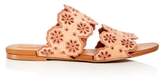 Thumbnail for your product : See by Chloe Women's Floral Eyelet Suede Slide Sandals
