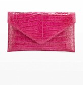 Thumbnail for your product : Judith Leiber Flat Caiman Crocodile Envelope Clutch