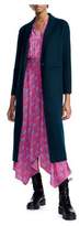 Thumbnail for your product : Maje Galaxy Long Wool-Blend Coat