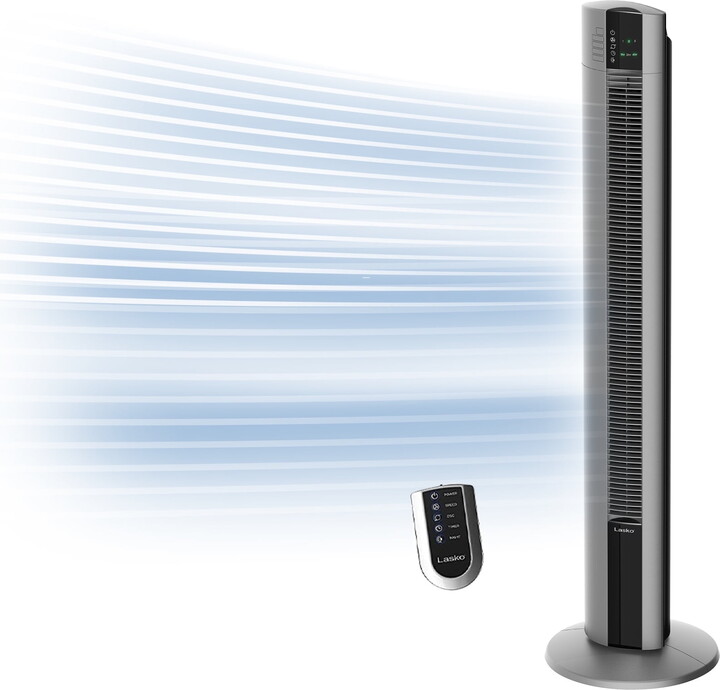Lasko 48" 3-Speed Oscillating Performance Tower Fan Gray, T48314