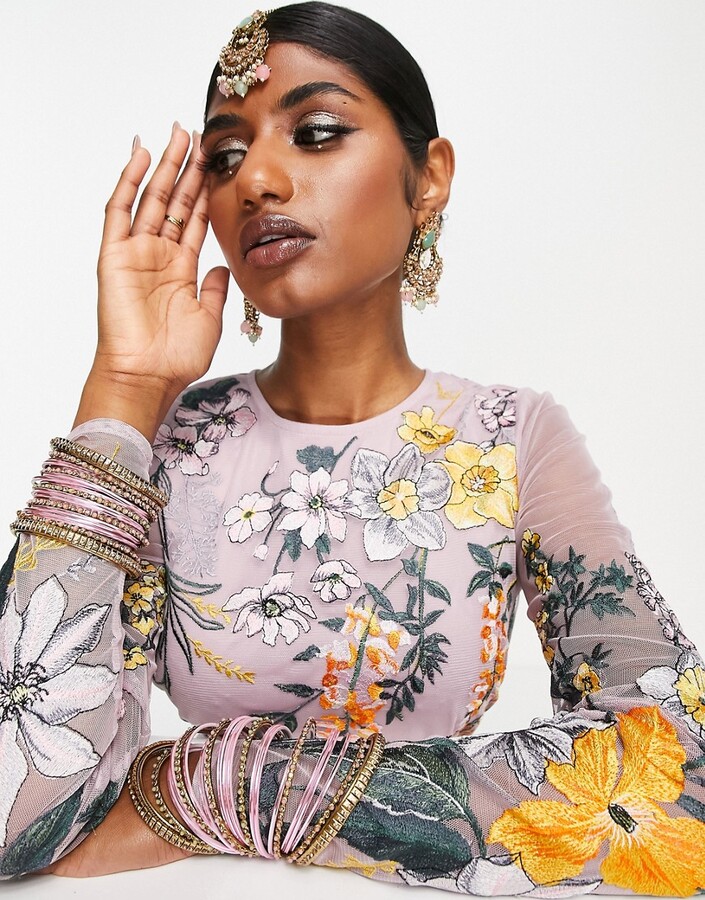 embroidered top asos