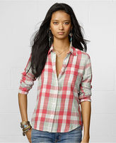 Thumbnail for your product : Denim & Supply Ralph Lauren Plaid Twill Boyfriend Shirt