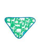 Thumbnail for your product : Toby Tiger Baby Green Jungle Print Dribble Bib