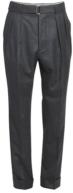 Pleated and cuffed dress pants Clearance