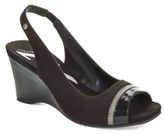 Thumbnail for your product : Anne Klein Pika Slingback Open Toe Wedges