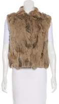 Thumbnail for your product : Adrienne Landau Fur Mock Neck Vest