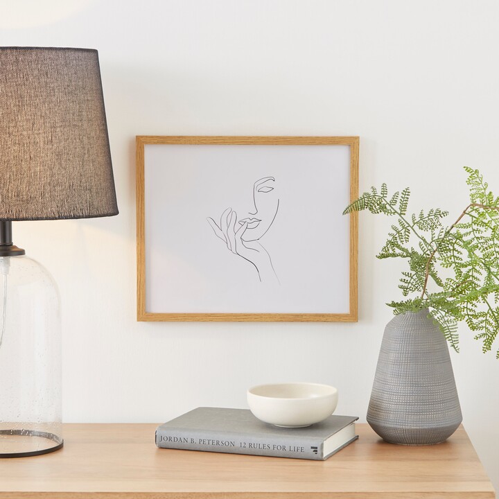 Dunelm Thin Wood Effect Photo Frame 12x10in Brown ShopStyle