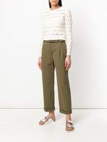 Thumbnail for your product : Carven ruffle trim trousers