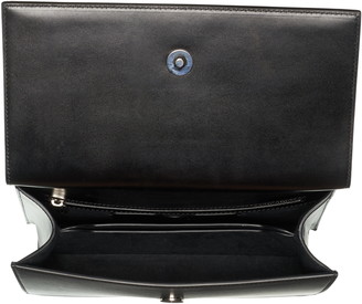 Alexander McQueen Embellished Knuckle Clasp Leather Box Satchel