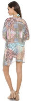 Thumbnail for your product : Red Carter Ethnic Patch Poncho Cover Up