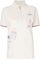 Thumbnail for your product : Vivienne Westwood scribble embroidered polo shirt