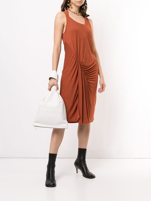 Balenciaga Pre-Owned Gathered Knee-Length Dress