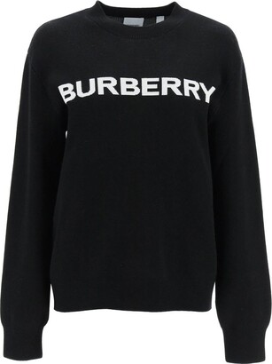 Burberry Logo Intarsia Crewneck Sweater