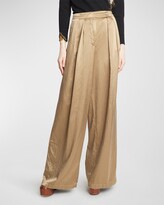 Pamplona Double-Pleated Wide-Leg Pant 