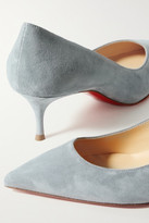 Thumbnail for your product : Christian Louboutin Kate 55 Suede Pumps - Light blue