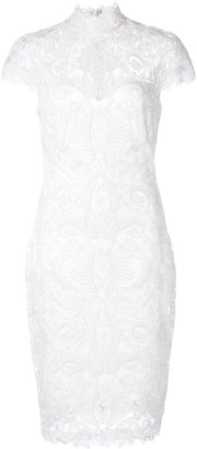 tadashi white lace dress