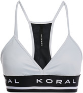 Thumbnail for your product : Koral Maddox Jacquard-trimmed Scuba Sports Bra
